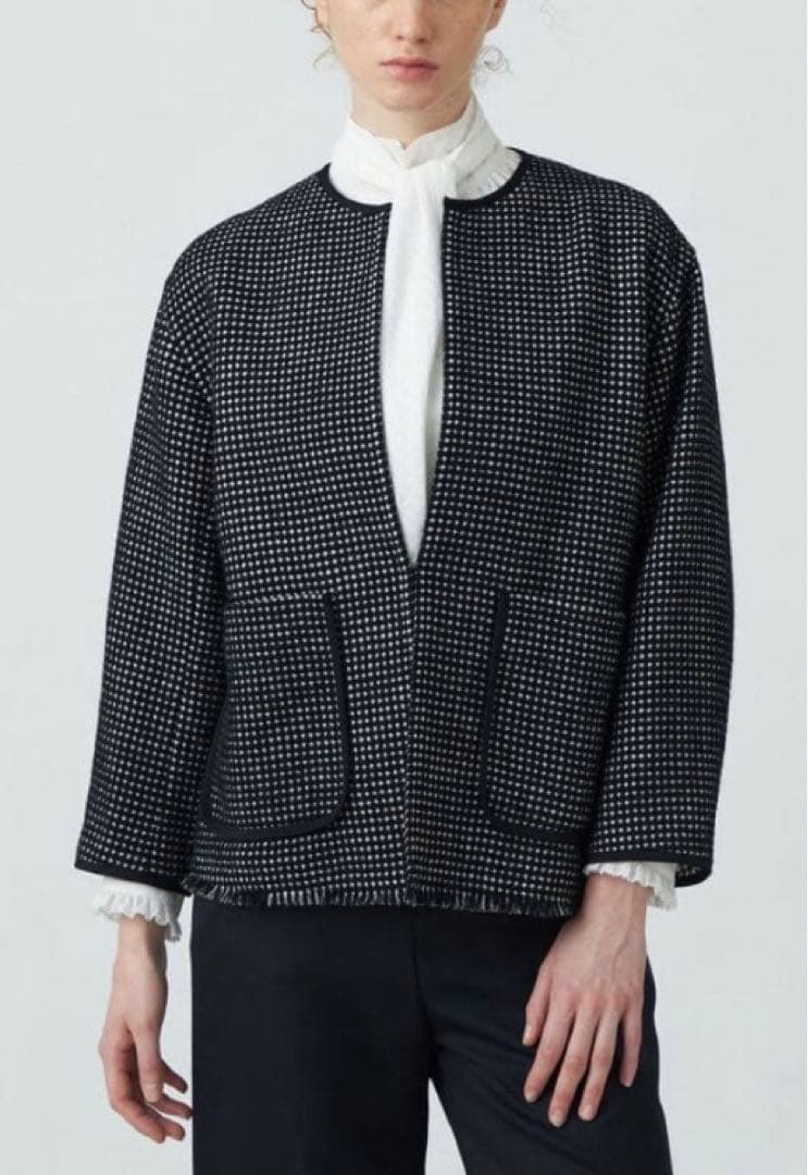 Ballsey ワッフルツイードノーカラージャケット