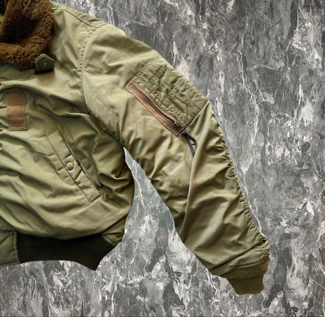 Vintage デザイン フライトジャケット ブルゾン 古着