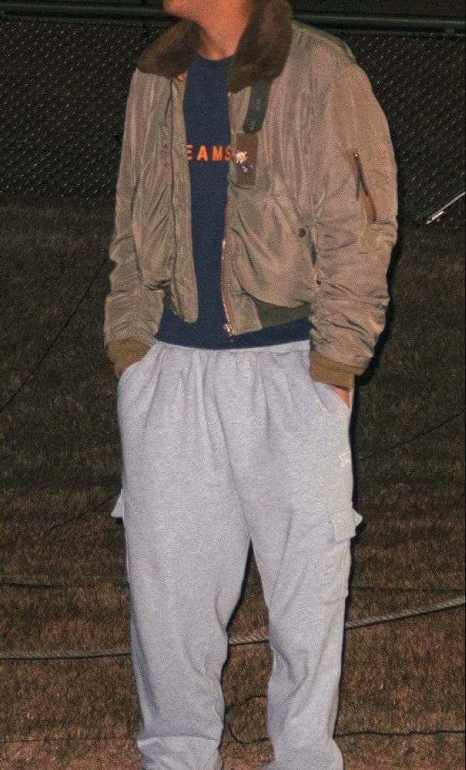 Vintage デザイン フライトジャケット ブルゾン 古着