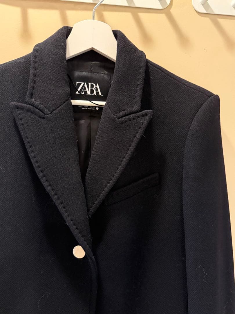 【新品】ZARA ZW COLLECTION 金ボタン テーラード ロングコート