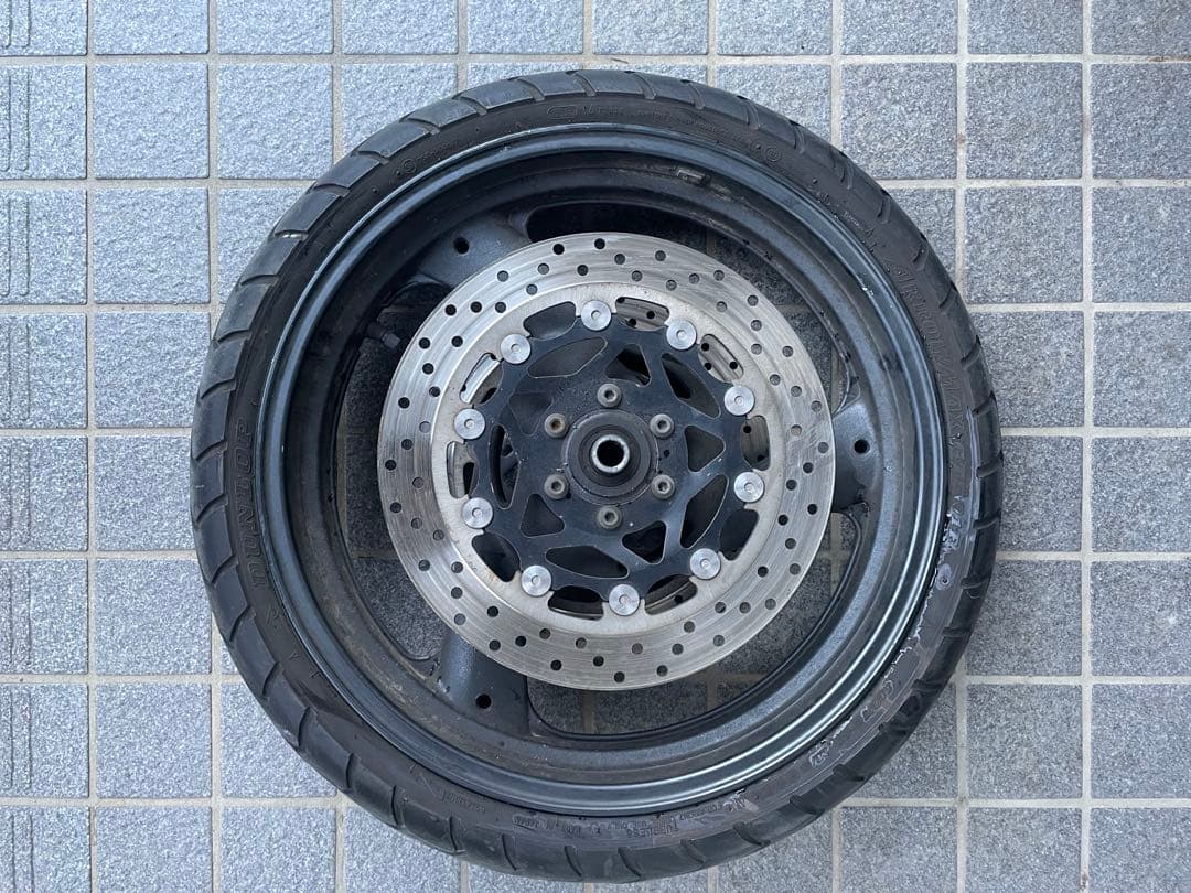 xjr400 4hm フロントタイヤダブルディスク