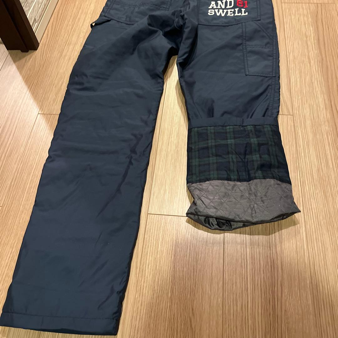 ラフアンドスウェル　防寒パンツ　レア　ネイビー　キルティング　M