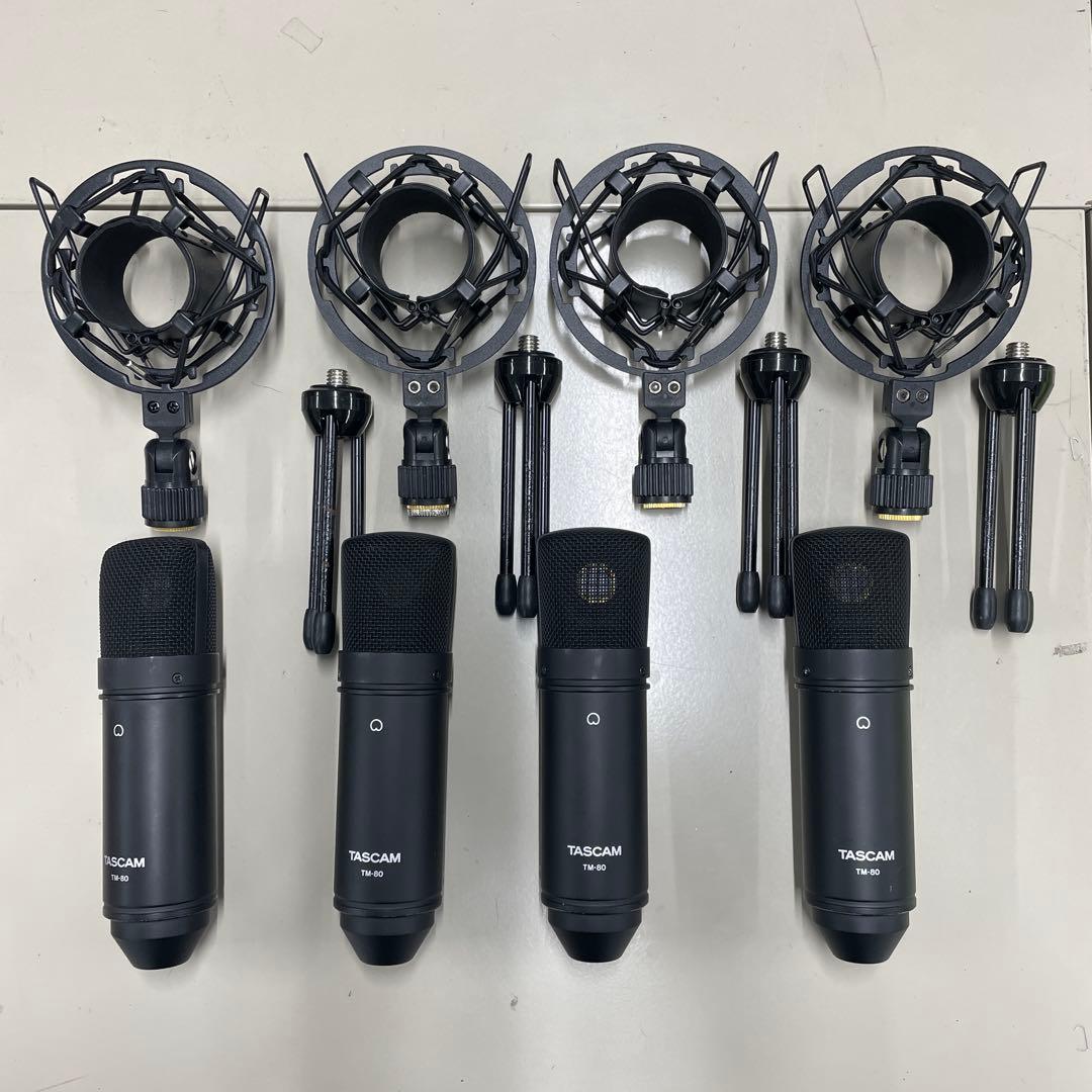 タスカム　コンデンサーマイク　TM-80 4セット