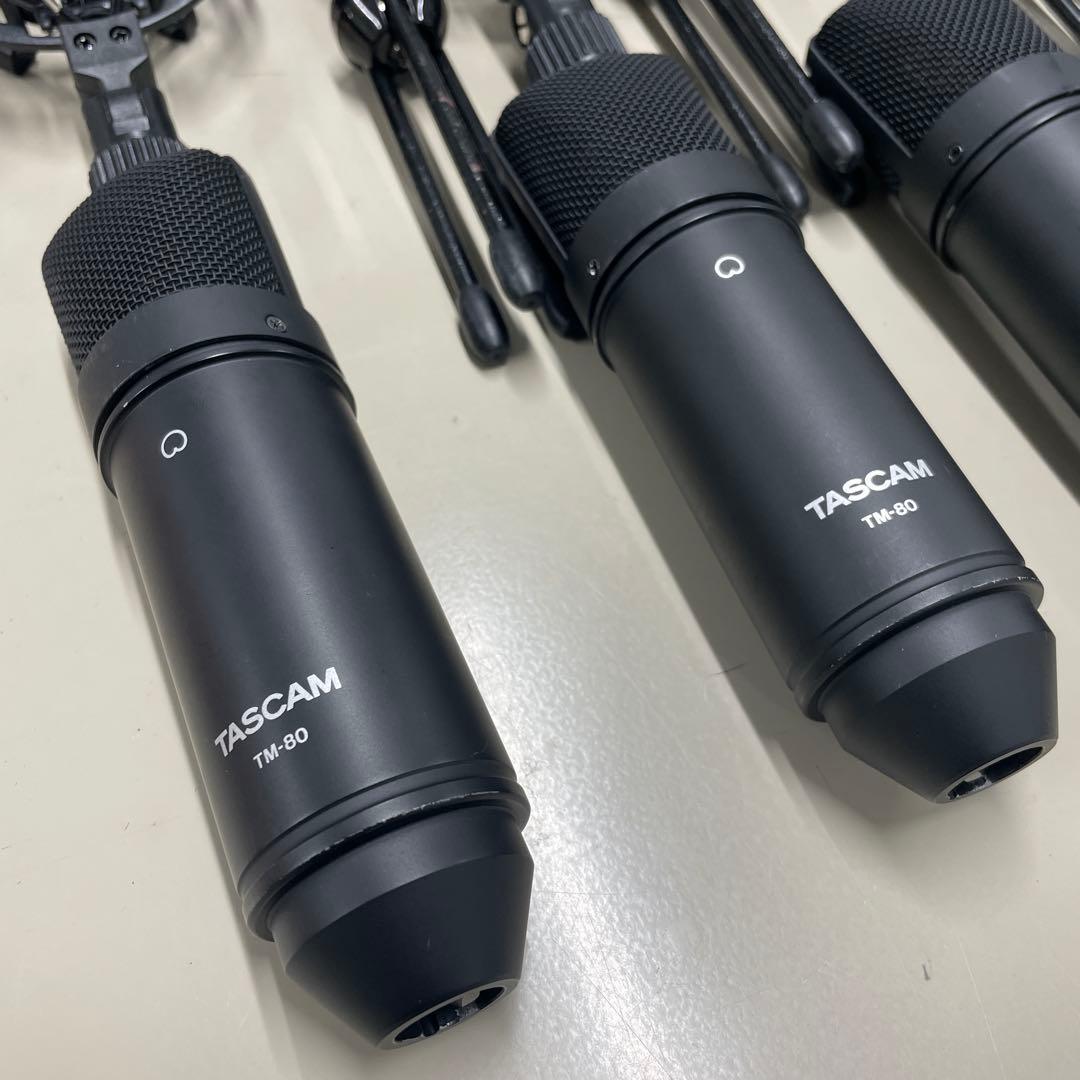 タスカム　コンデンサーマイク　TM-80 4セット