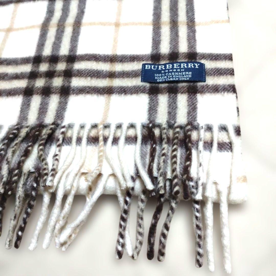 BURBERRY LONDON チェック柄 カシミヤ100%　マフラー