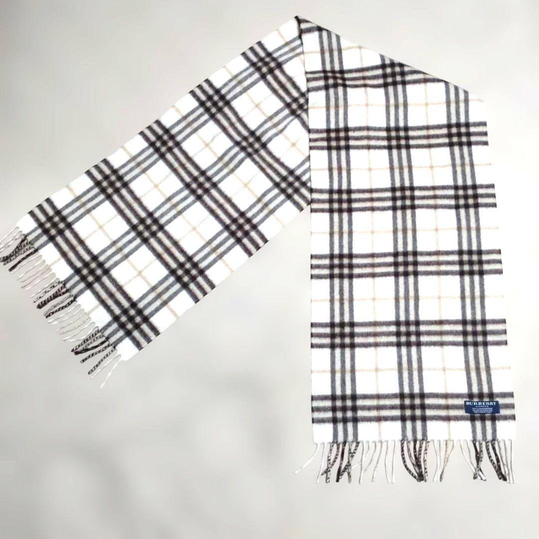 BURBERRY LONDON チェック柄 カシミヤ100%　マフラー