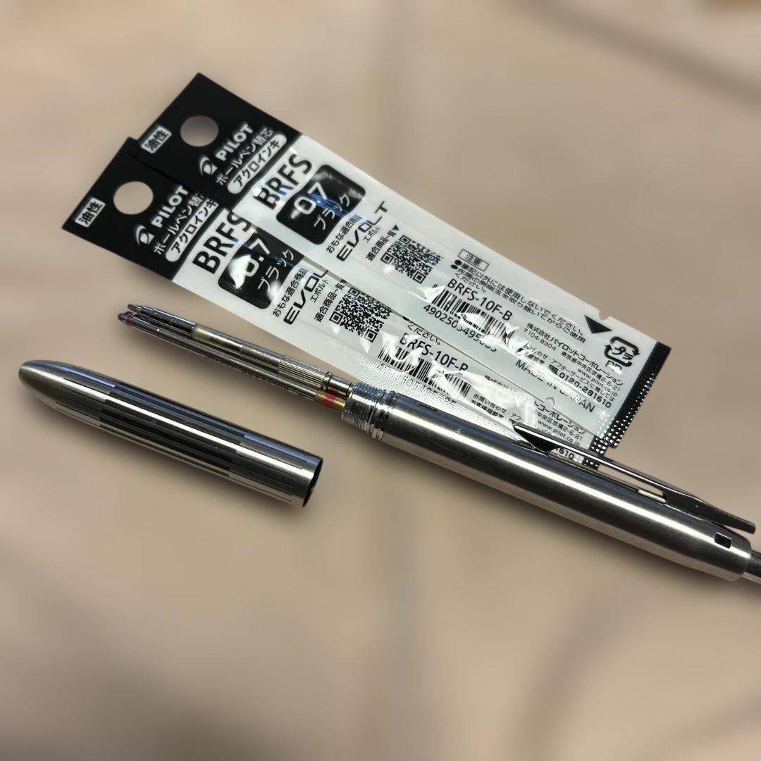 PILOT パイロット　2+1 ボールペン　食刻 替え芯　黒2本付き