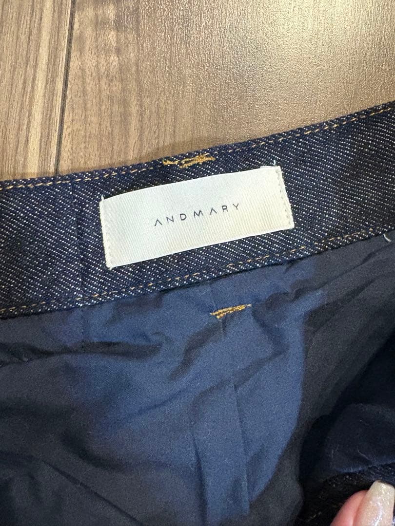 スカート andmary AM0630A Fur pocket denim skirt S