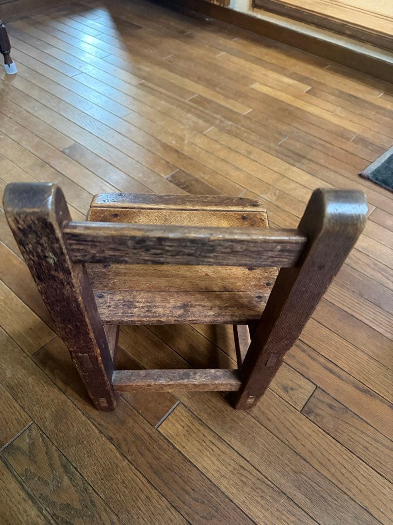 gentookidsカエルの送料も込匠　木工職人技ミニチェア　椅子天然無垢