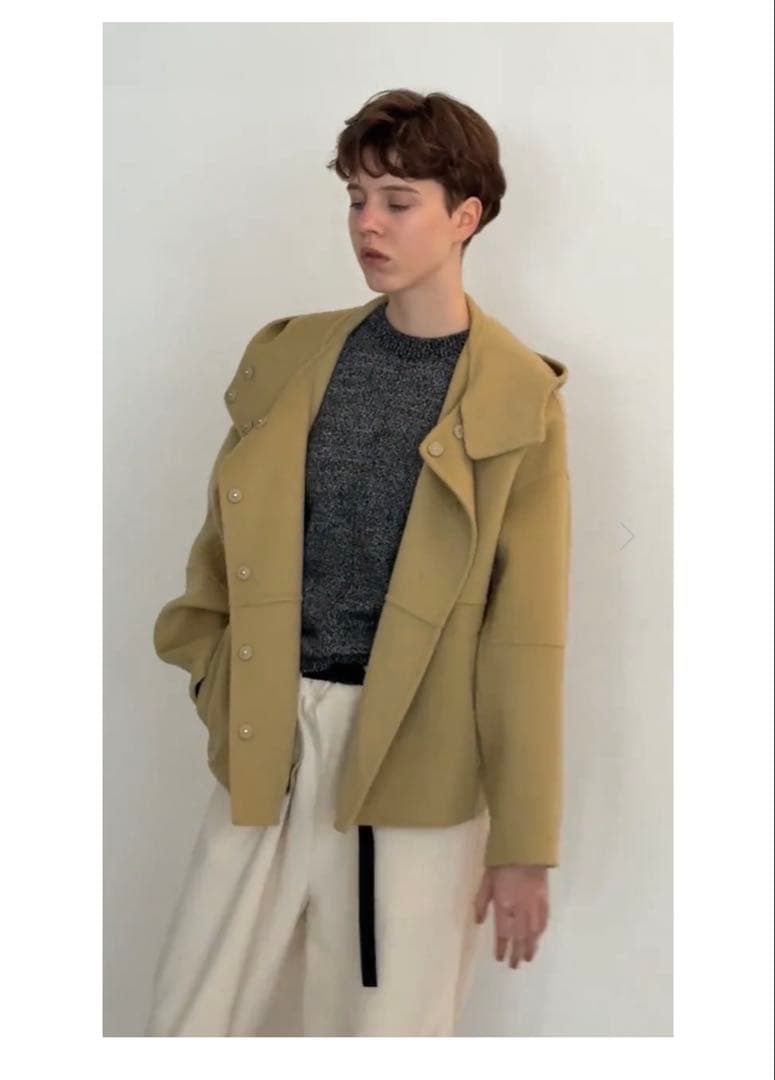 リバーウールフーディー　コート　アウター　マチャット