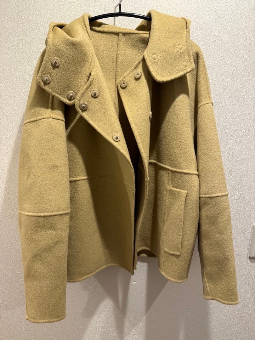 リバーウールフーディー　コート　アウター　マチャット