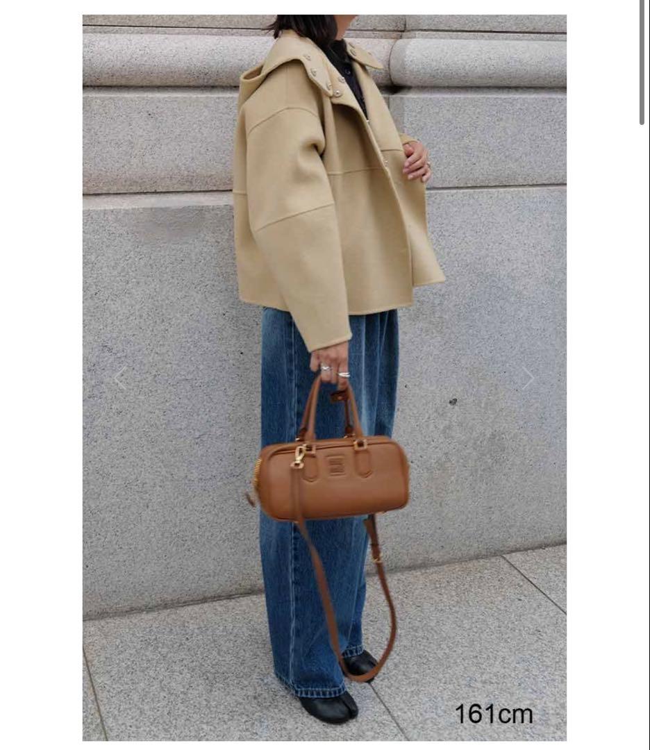 リバーウールフーディー　コート　アウター　マチャット