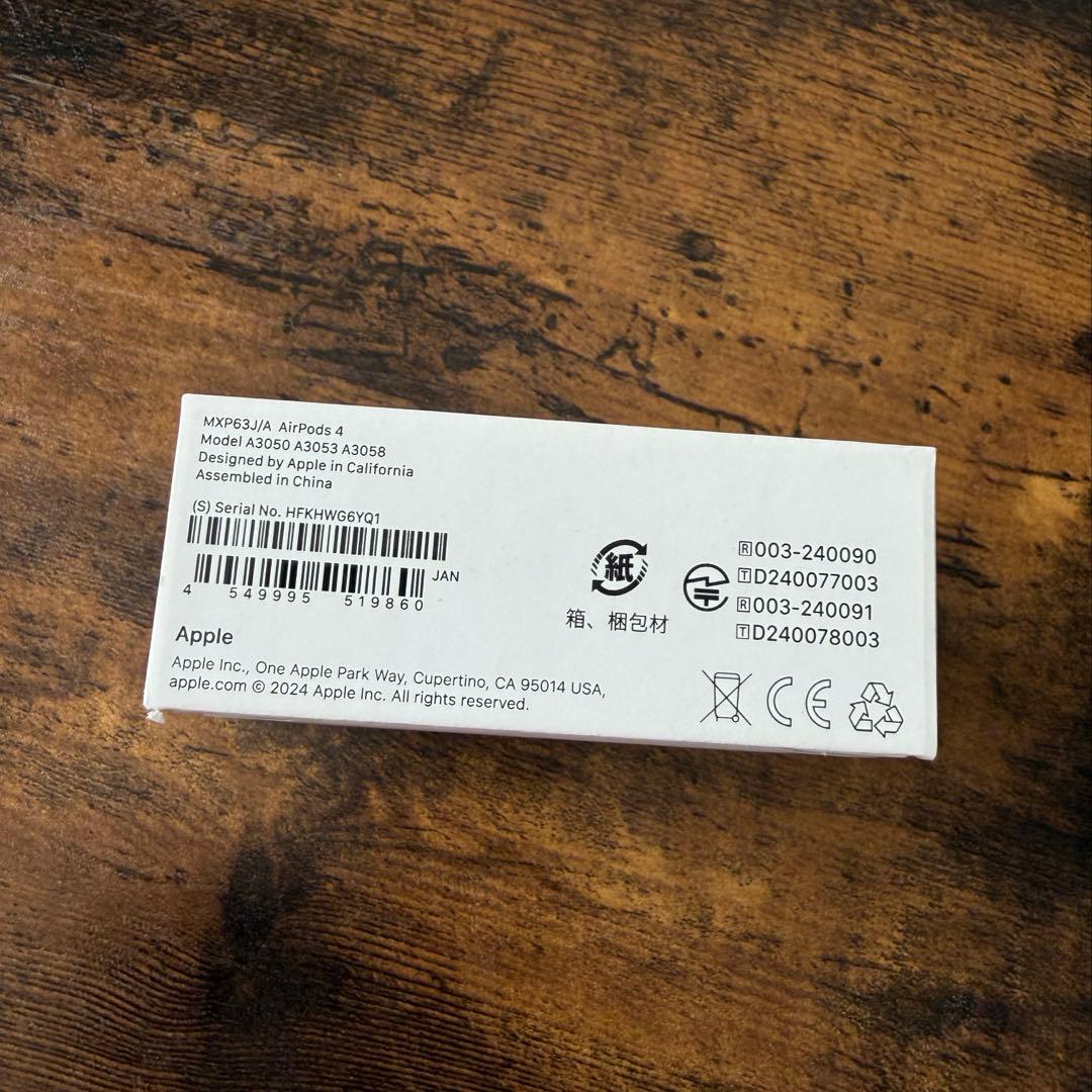 A*y様 Apple AirPods 4 ノイキャンなし
