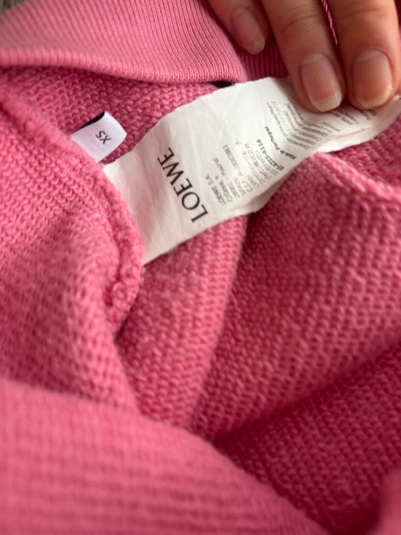 LOEWE ピンク スウェット トレーナー xs
