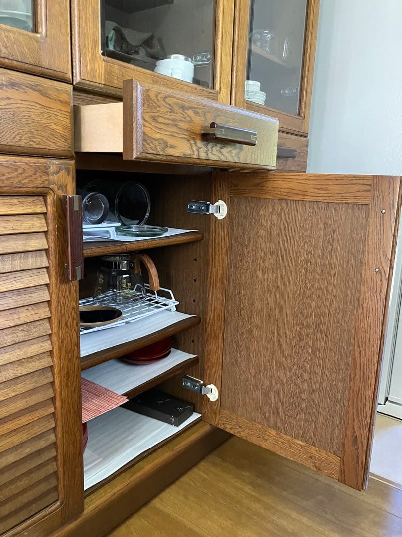 浜本工芸　木製　食器棚