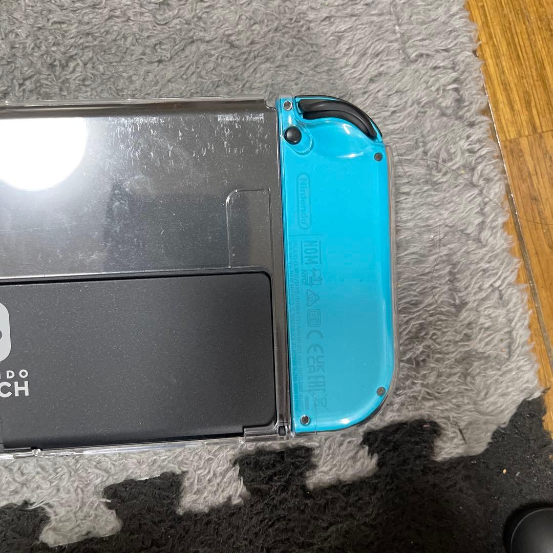 Nintendo Switch EL モデル　青/赤 肉球ボタン
