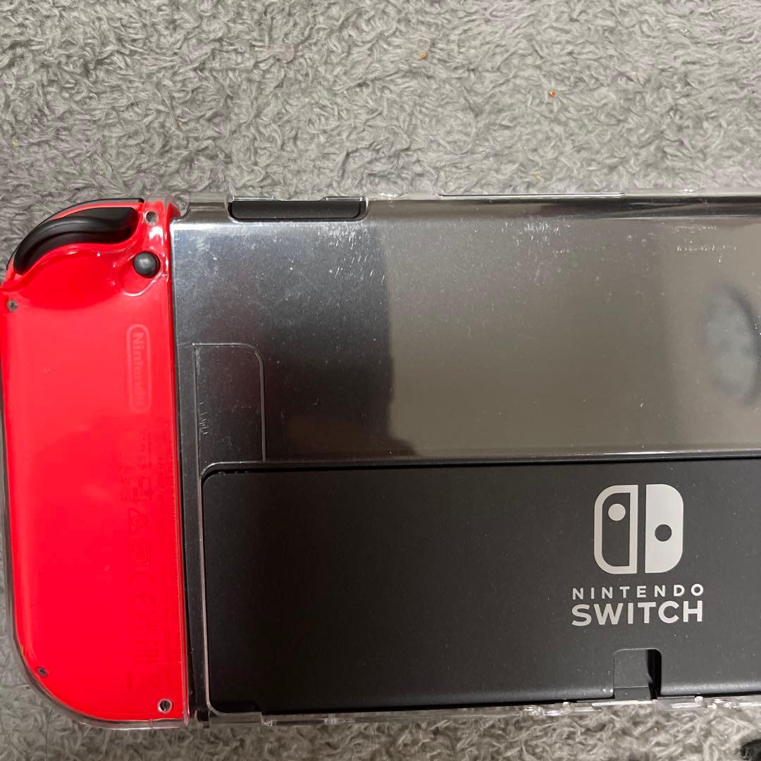 Nintendo Switch EL モデル　青/赤 肉球ボタン