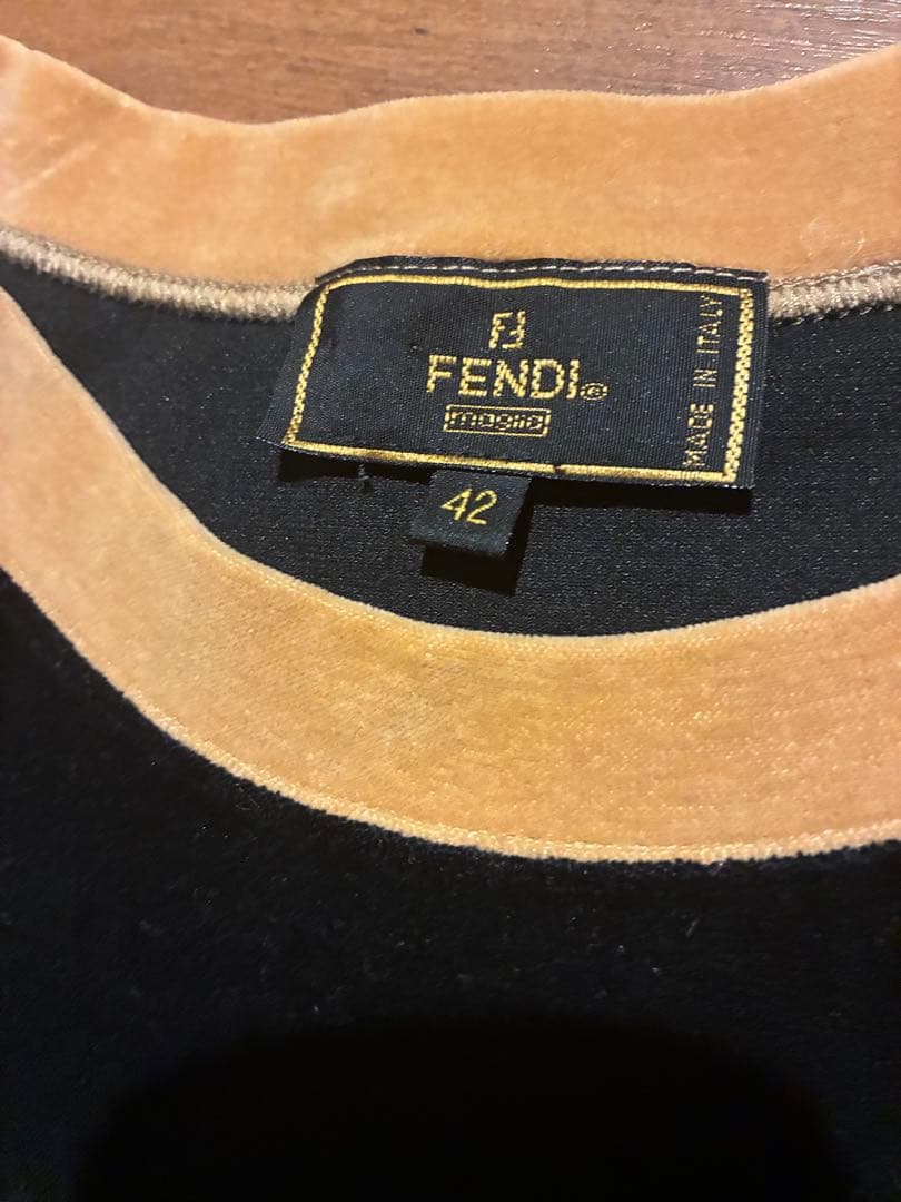 FJ ロゴ入り 黒 ベルベット トレーナー　ズボン　セット　42