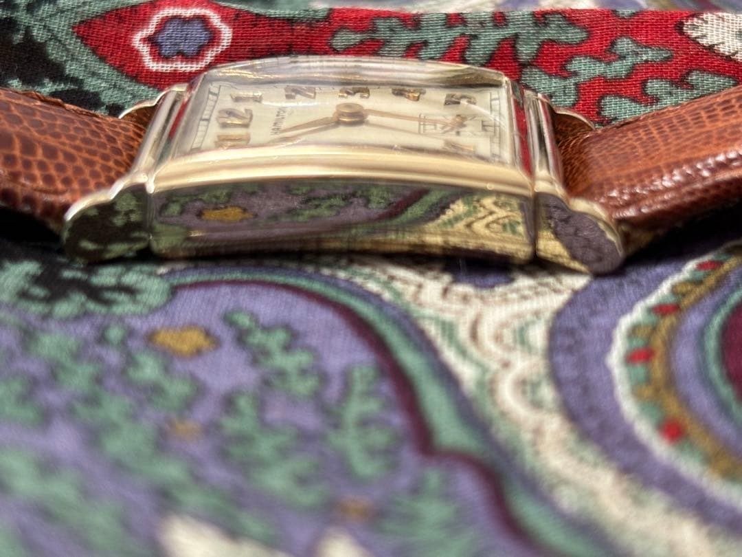 レ*チ様 激安早物勝ハミルトン　希少EATON 手巻植字インデックス18金無垢素