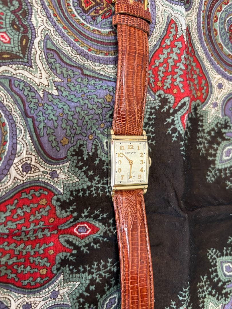 レ*チ様 激安早物勝ハミルトン　希少EATON 手巻植字インデックス18金無垢素