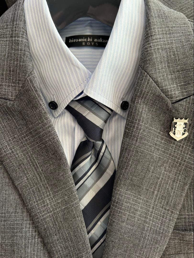 ヒロミチナカノ　キッズフォーマルスーツ　男の子　グレー　長ズボン　160