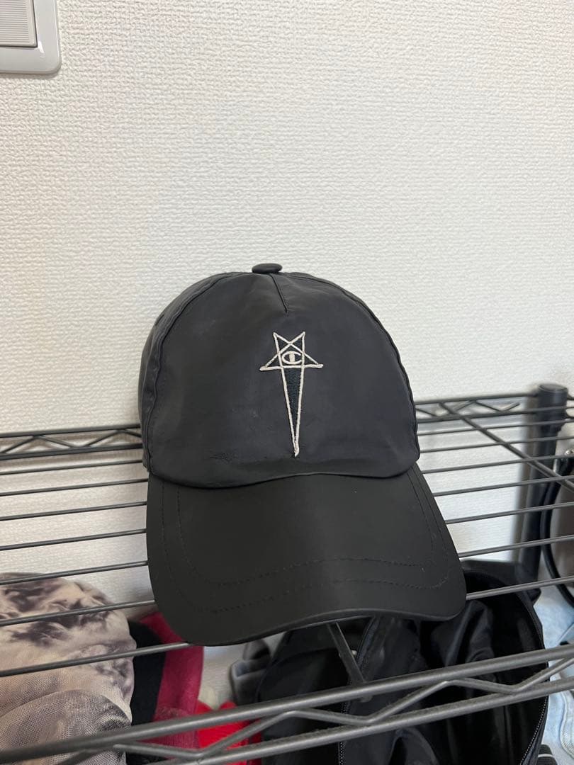 Rick Owens Champion ブラック キャップ