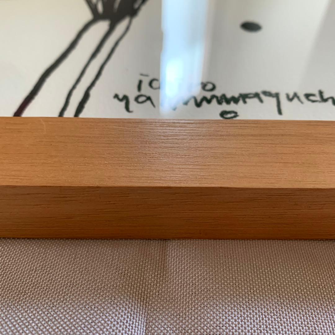 山口一郎　IDEE 無印　木製フレーム　HANA yellow no.1