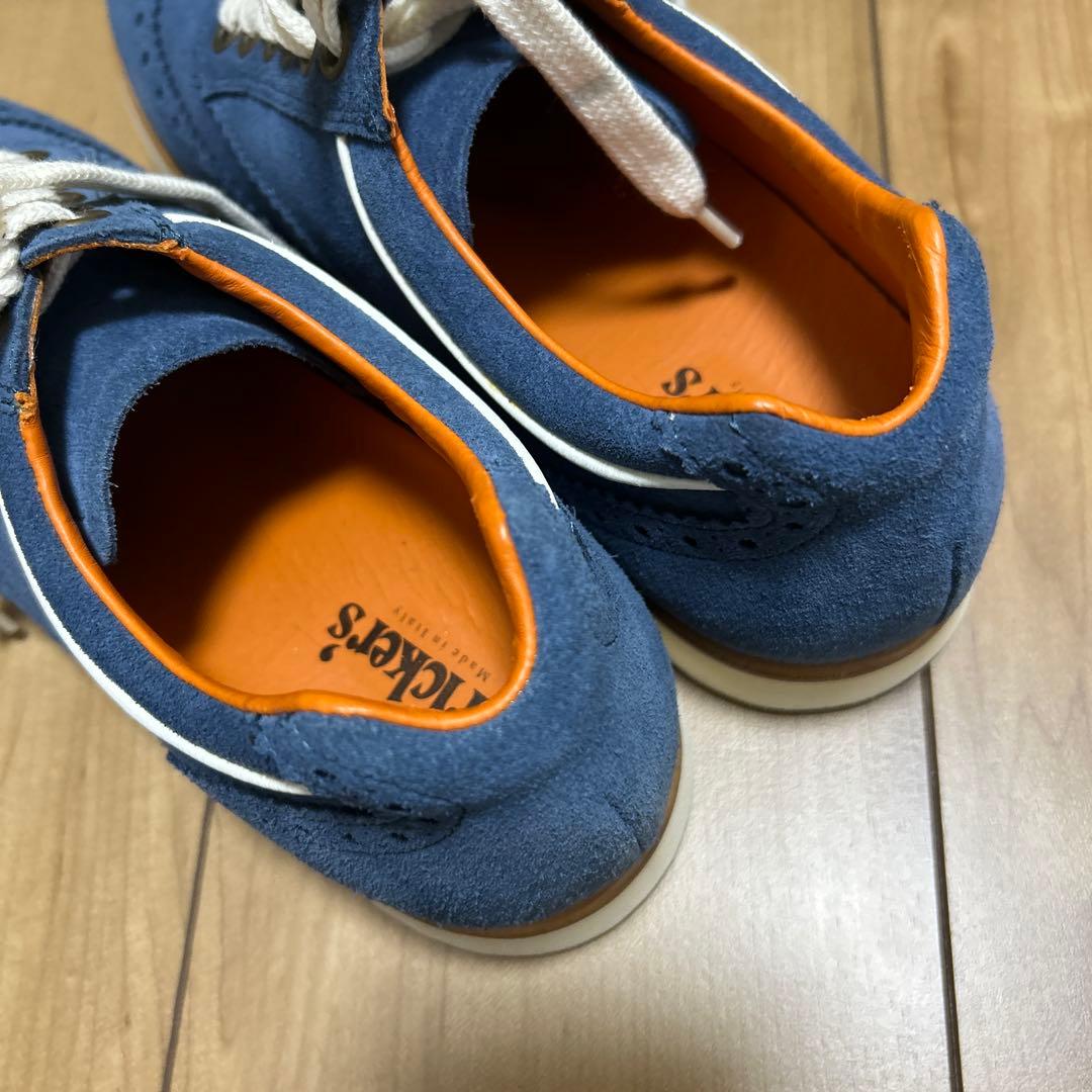 トリッカーズ　サイズ40 tricker's ecovel media ブルー