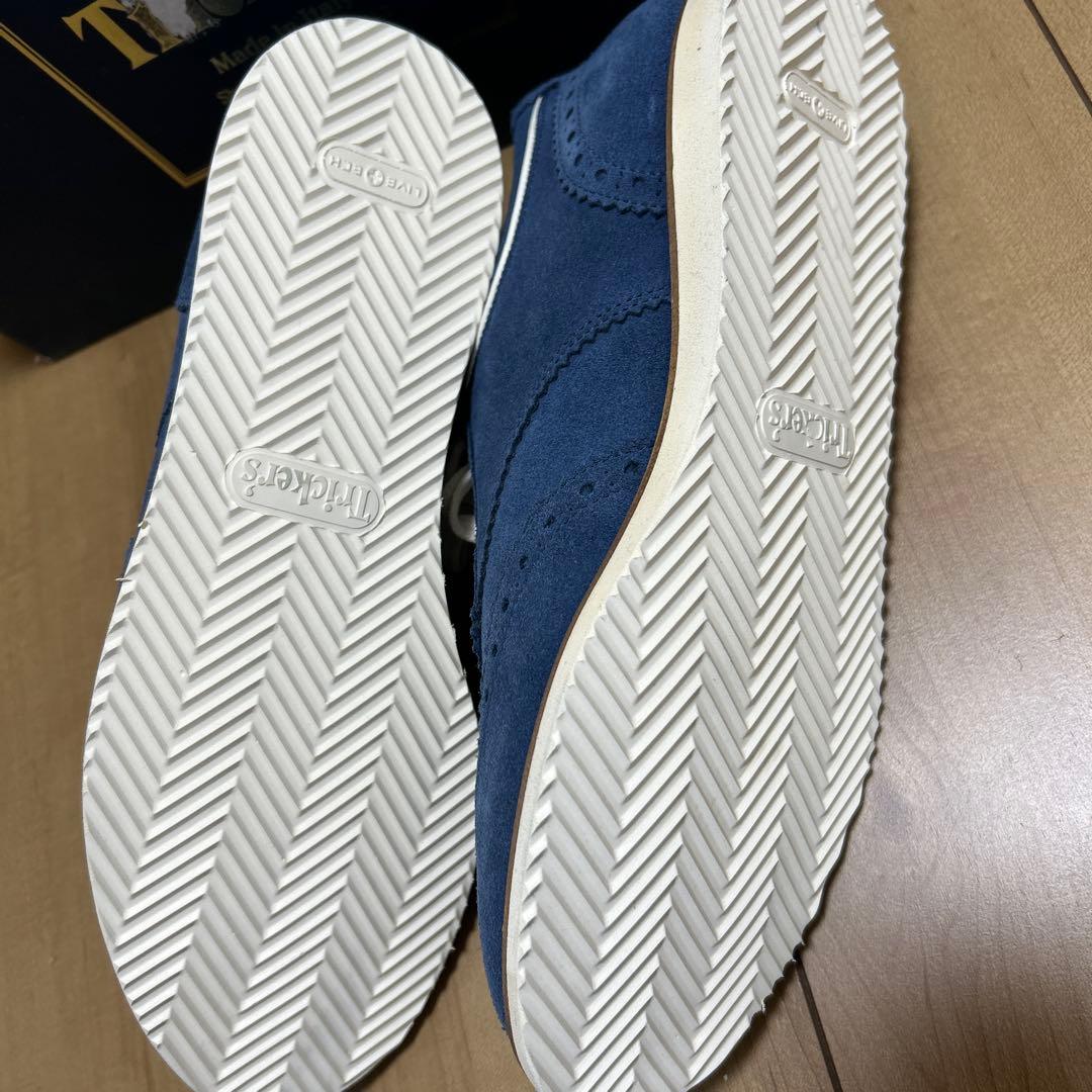 トリッカーズ　サイズ40 tricker's ecovel media ブルー