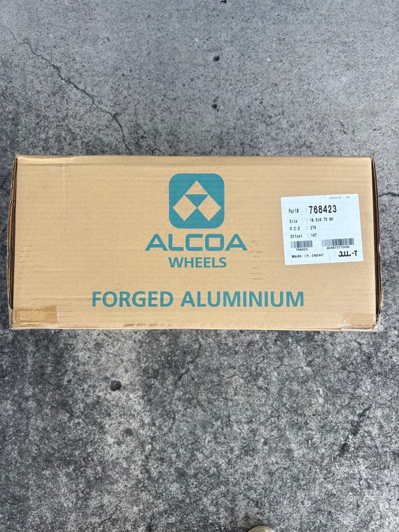 新品②本　大型低床トラック用　アルコア　ISO用　アルミホイール　8穴