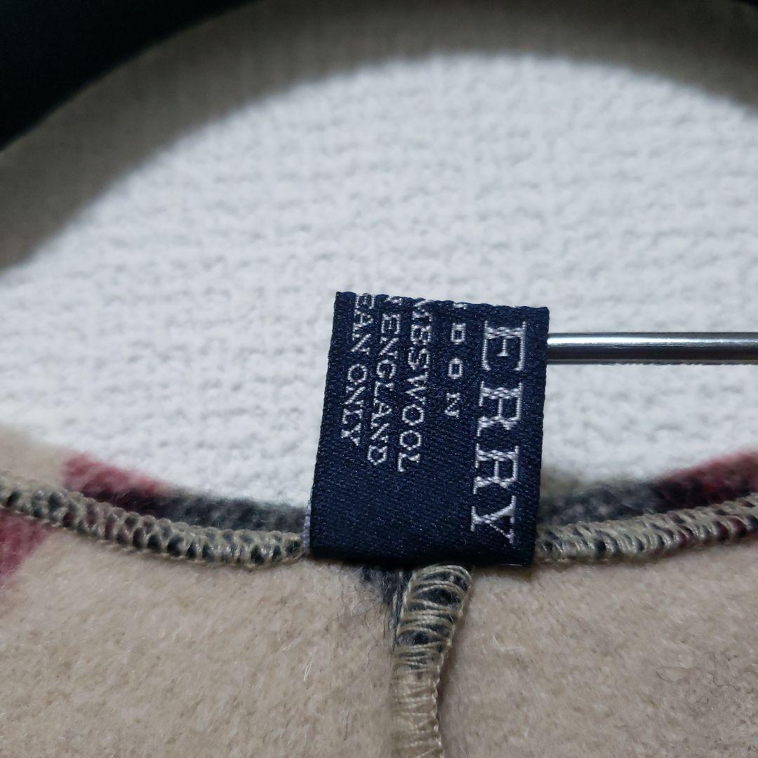 2/1限定価格です。BURBERRY チェック柄ポンチョ 100%ウール