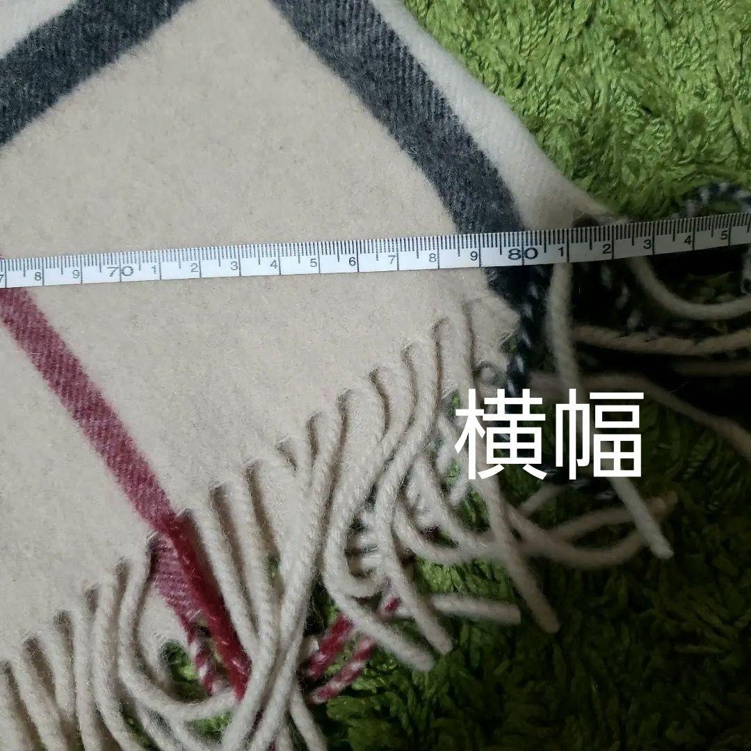 2/1限定価格です。BURBERRY チェック柄ポンチョ 100%ウール