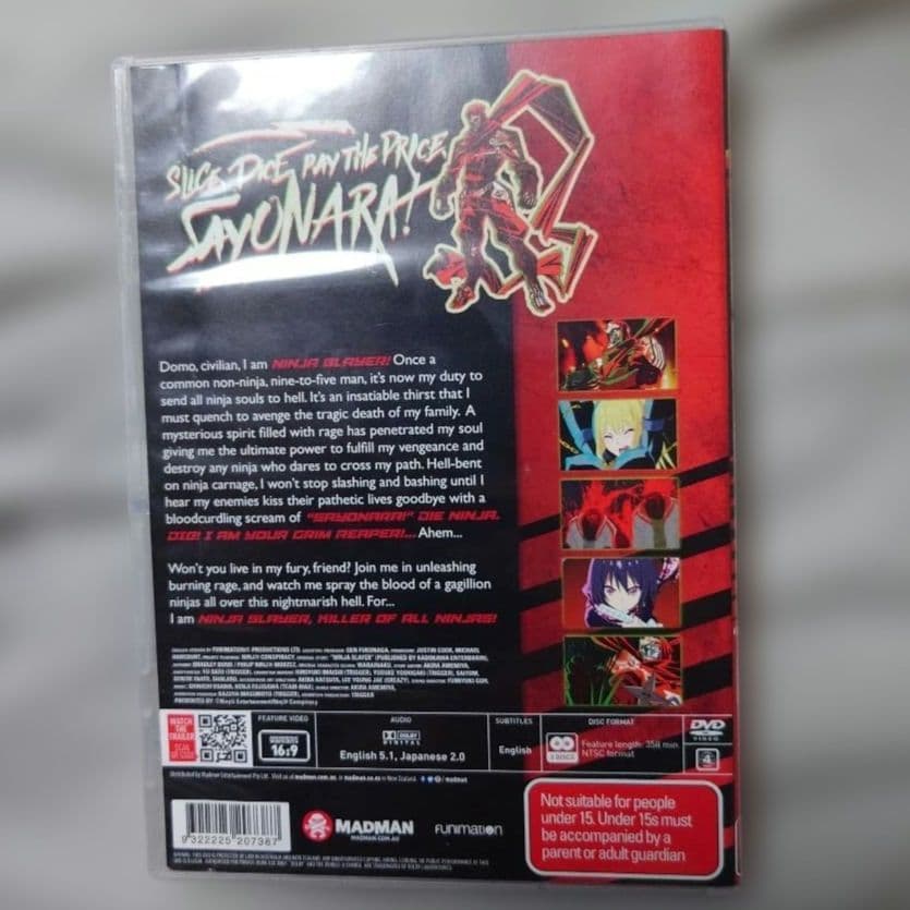 ニンジャスレイヤー　DVD 北米版