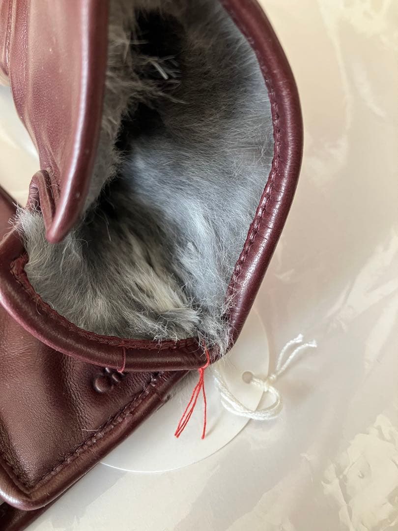 【タピオカ】Chloe 羊革手袋 21cm ボルドー