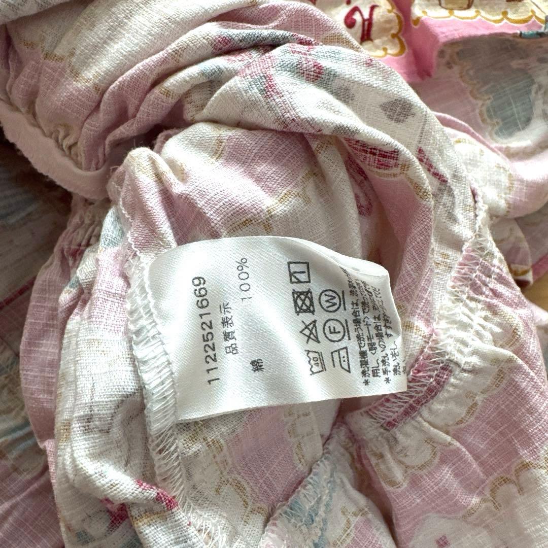 美品　シャーリーテンプル　不思議の国のアリス 絵本プリントワンピースピンク140