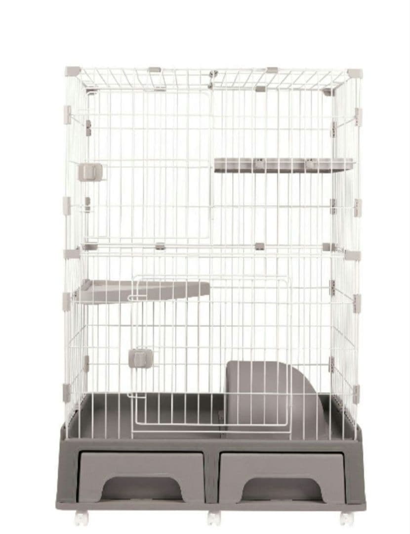 アイリスオーヤマ♡キャットケージ グレー2段♡