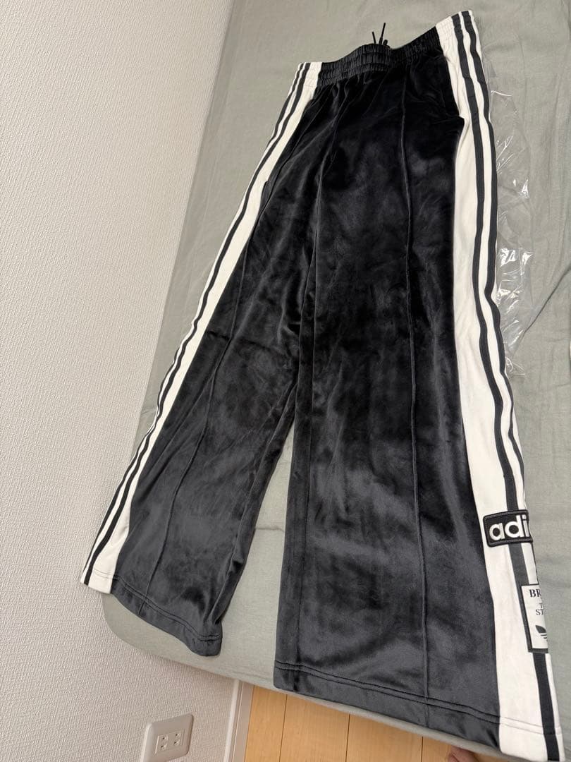 『人気』adidasロングパンツblack