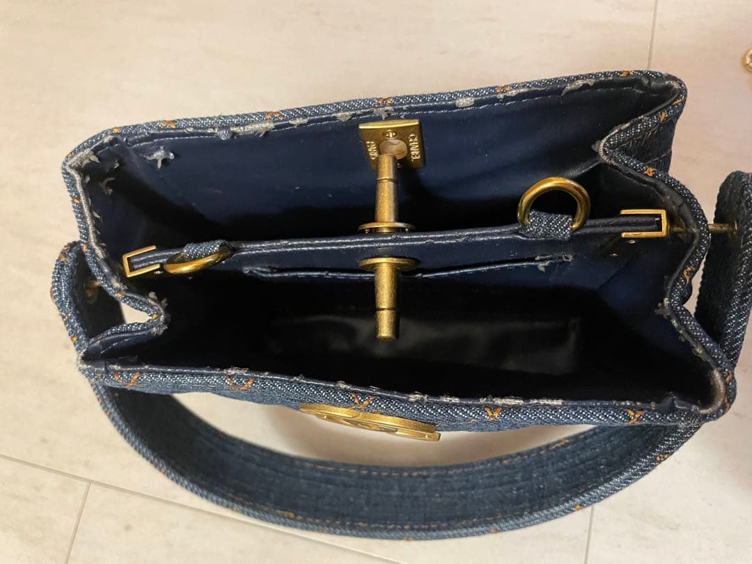 CHANEL デニム キルティングバッグ　ノベルティ