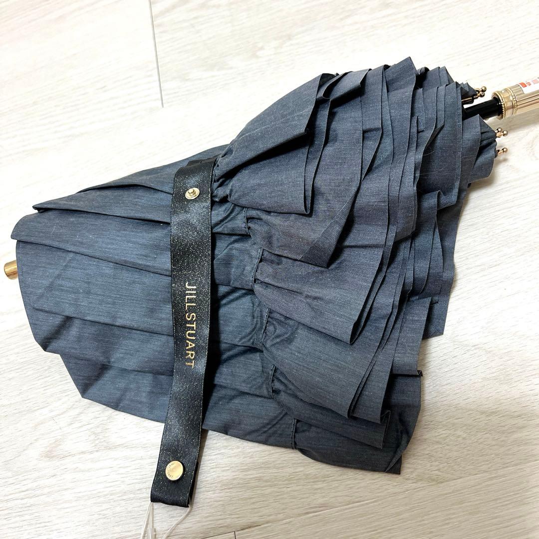 新品ジル スチュアート １級遮光 晴雨兼用 折りたたみ傘 開閉が楽 GL