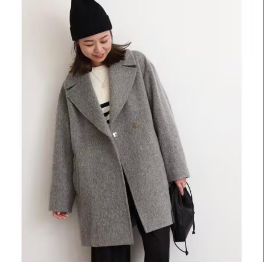 新品23AW✨ジャーナルスタンダードレリューム 尾州ウールシャギーミドルコート