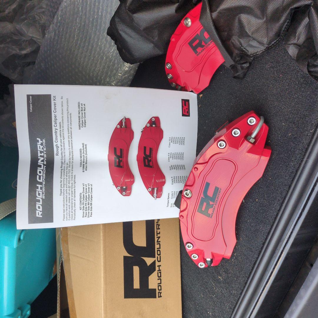 ラングラーJLスポーツ用新品ROUGH COUNTRY ブレーキキャリパー 赤