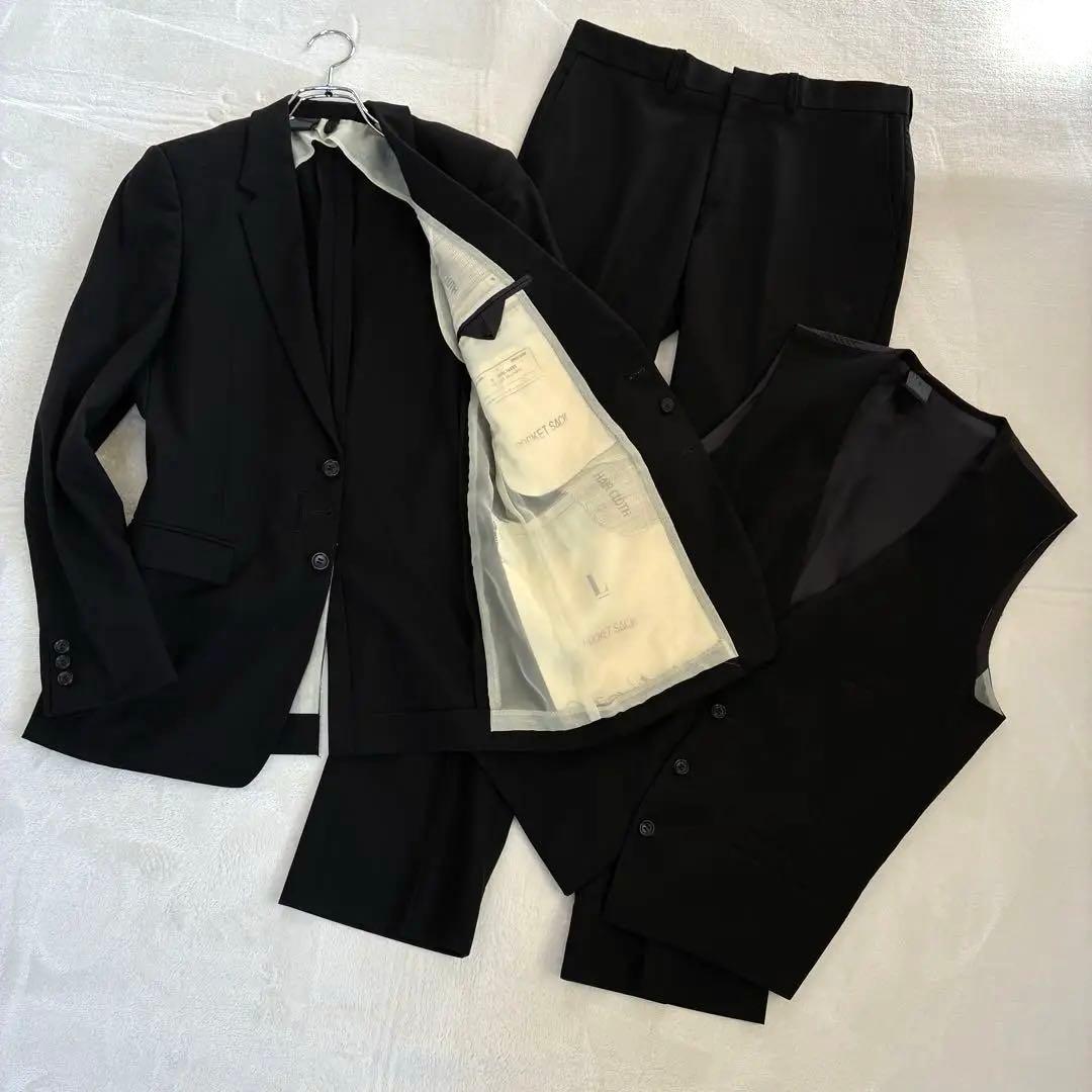 N.HOOLYWOOD エヌハリウッド スーツ 3ピース 黒 COMPILE