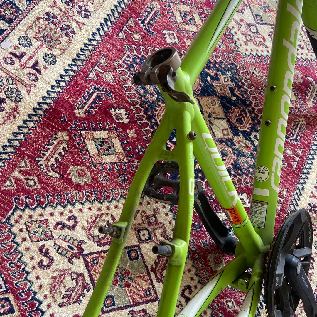 Cannondale グリーン ロードバイクフレーム　キャノンデール