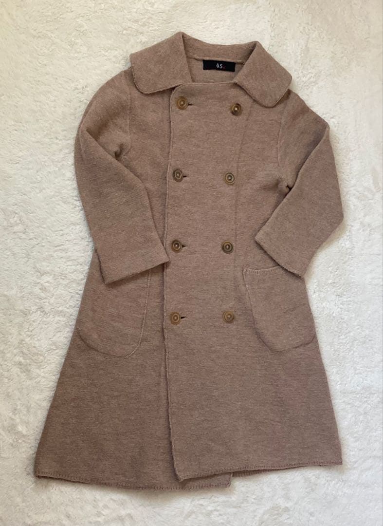 45R ウールアルパカ縮絨Pコート