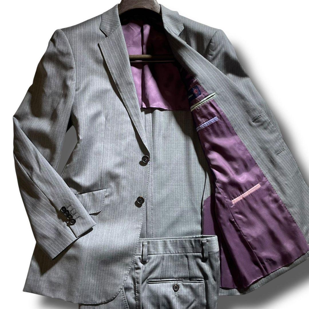 ポールスミス ゼニア生地 スーツ セットアップ Lサイズ パープル