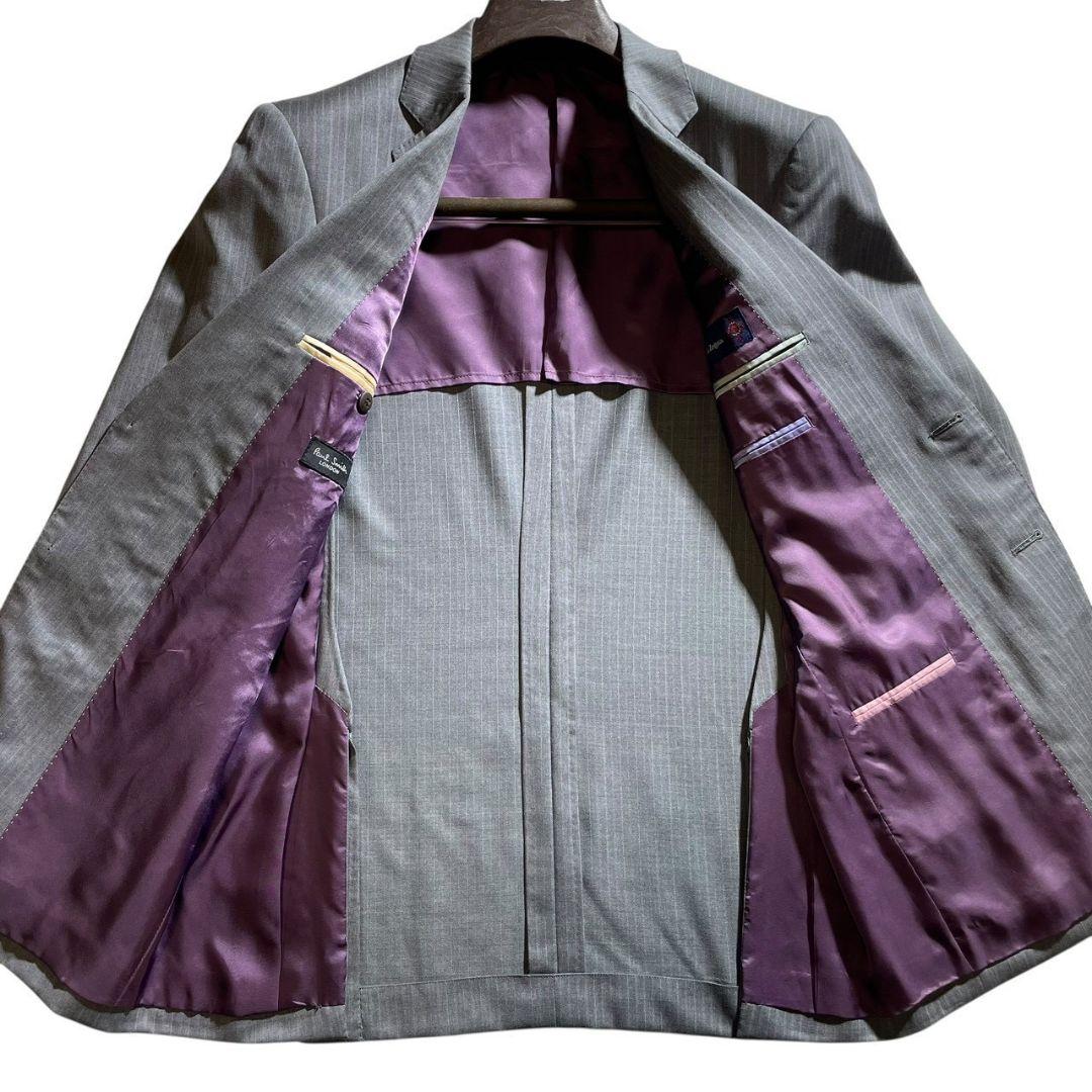 ポールスミス ゼニア生地 スーツ セットアップ Lサイズ パープル
