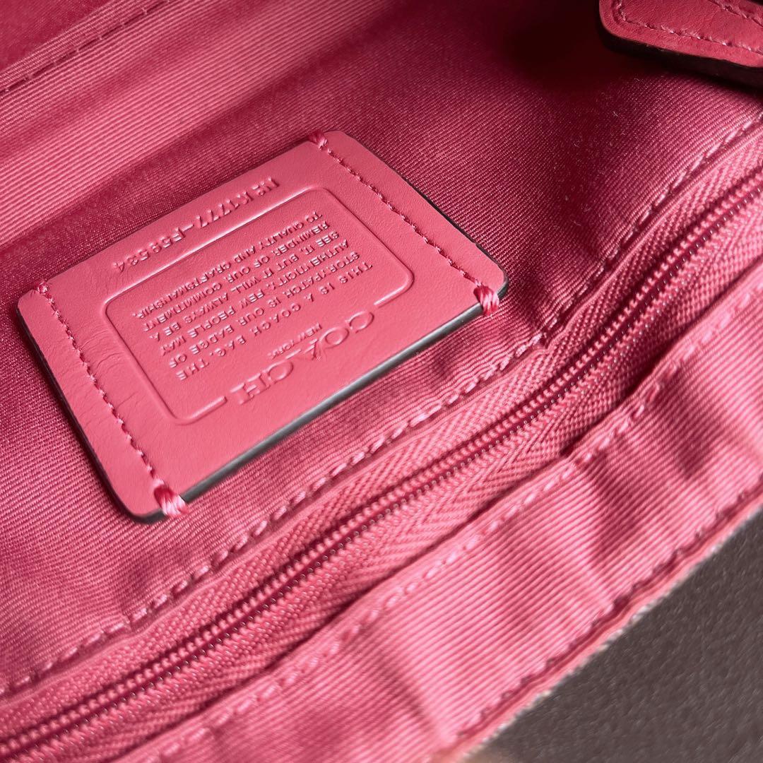 極美品☆COACHコーチ2wayショルダーバッグ シグネチャー ブラウン