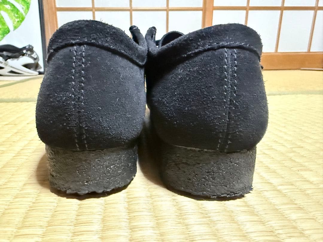 クラークス　ワラビー　黒　26.5cm