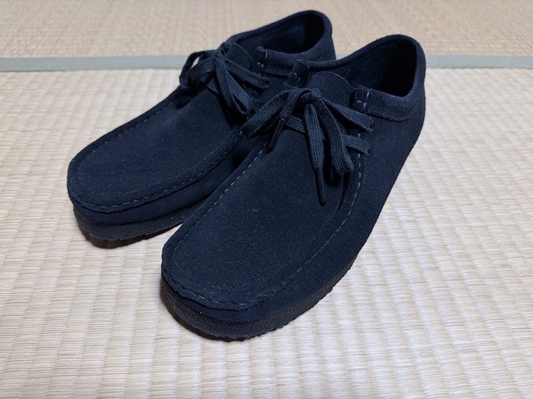 クラークス　ワラビー　黒　26.5cm