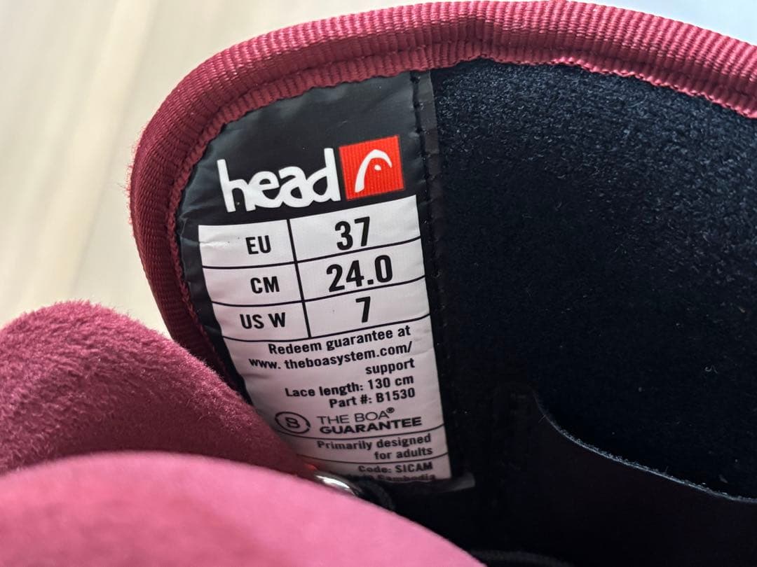 ★展示品★お洒落　可愛い　ヘッド　スノーボード ブーツ BOA レディース